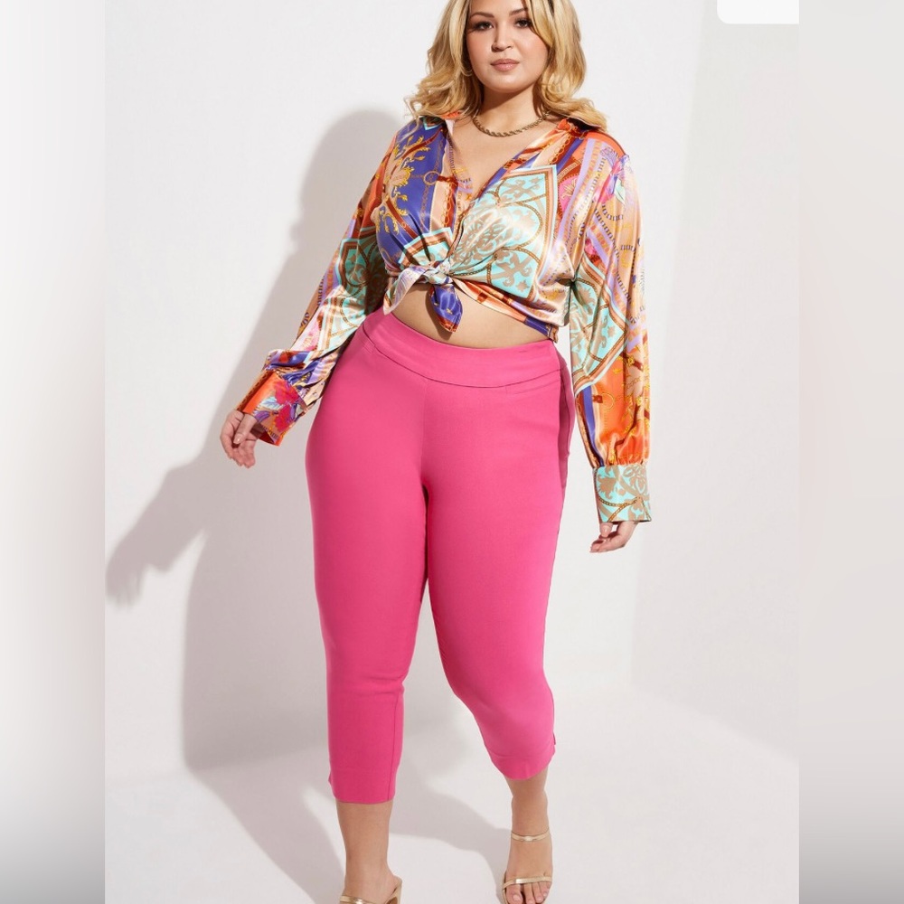 Ashley Stewart PULL ON STRETCH POWER TWILL NWT